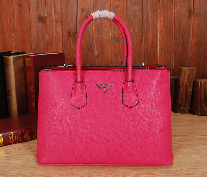 Prada borsetta in pelle rossa rosa 2748